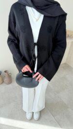 Mirla Triko Hırka - Siyah - Görsel 6