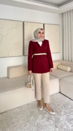 Dore Ceket  - Gül Kurusu - Görsel 9