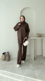 Toma Oyşo Takım - Kahverengi - Görsel 3