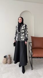 Quan Nakış Ceket - Siyah