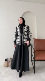 Quan Nakış Ceket - Siyah - Görsel 2