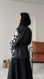 Quan Nakış Ceket - Siyah - Görsel 4