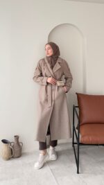 OlÂ Premium Kaşe Kaban - Vizon