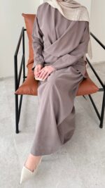 Derne İpek Qupra Takım - Vizon - Görsel 7