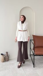 Mira Kürk Yelek - Taş