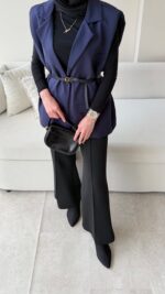 Mişa Yelek - Lacivert - Görsel 5