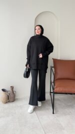 Efin Kesimli Sweat - Siyah(ön sipariş) - Görsel 2