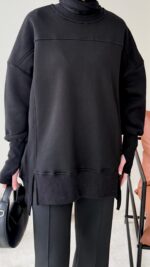 Efin Kesimli Sweat - Siyah(ön sipariş) - Görsel 6