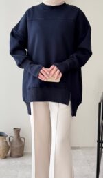 Efin Kesimli Sweat - Lacivert(ön sipariş) - Görsel 6