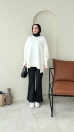 Efin Kesimli Sweat - Beyaz(ön sipariş) - Görsel 2