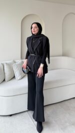 Mişa Yelek - Siyah - Görsel 2