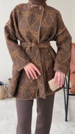 Etro Kuşaklı Kimono - Kahverengi - Görsel 6