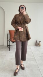 Etro Kuşaklı Kimono - Kahverengi - Görsel 8