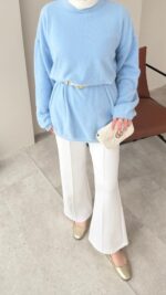 Sara Angora Kazak - Mavi - Görsel 6