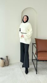 Sara Angora Kazak - Krem