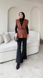 Mişa Yelek - Kahverengi - Görsel 2