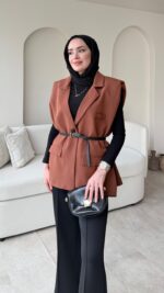 Mişa Yelek - Kahverengi - Görsel 3