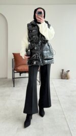 Voya Rugan Yelek - Siyah - Görsel 6