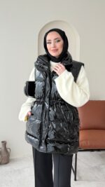 Voya Rugan Yelek - Siyah - Görsel 7