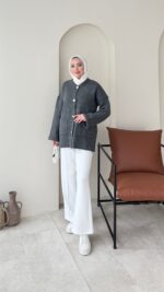 Hare Triko Hırka - Antrasit