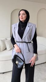 Mişa Yelek - Gri - Görsel 3