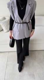 Mişa Yelek - Gri - Görsel 4