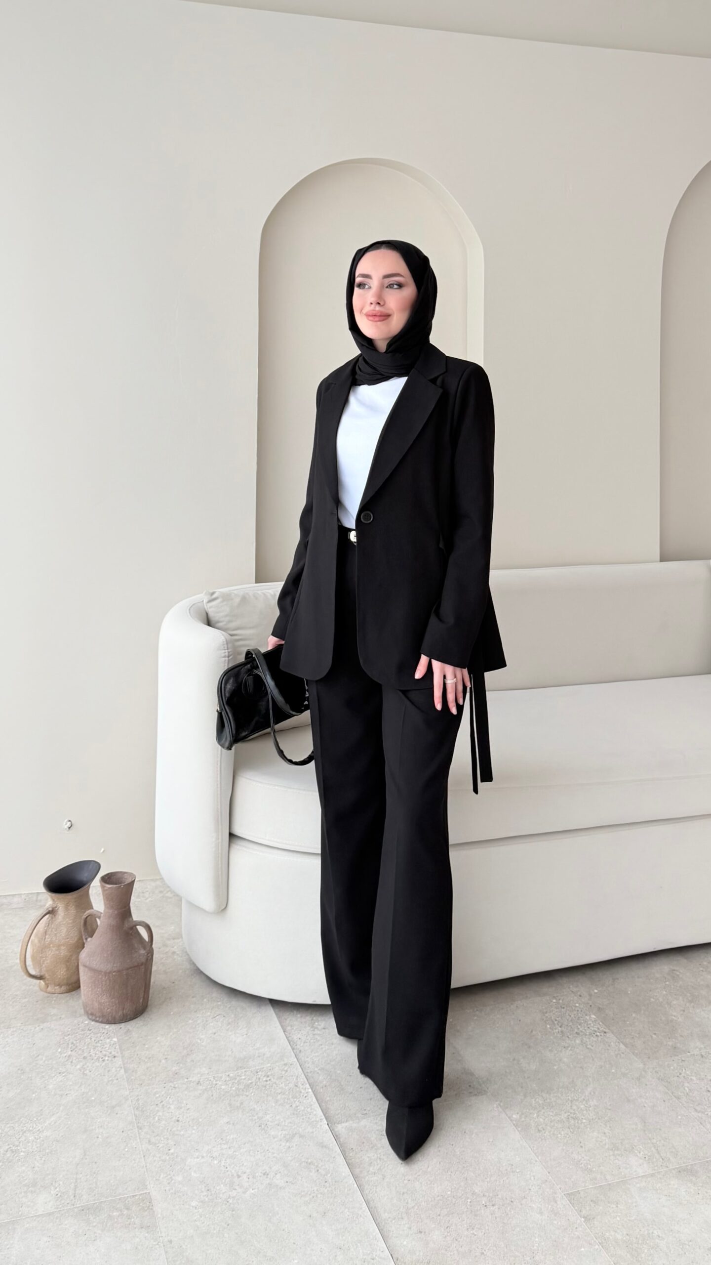 image_1950-2718.jpg Mate Bağcık Ceket - Siyah - Görsel 1