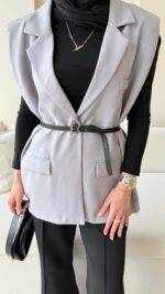 Mişa Yelek - Gri - Görsel 5