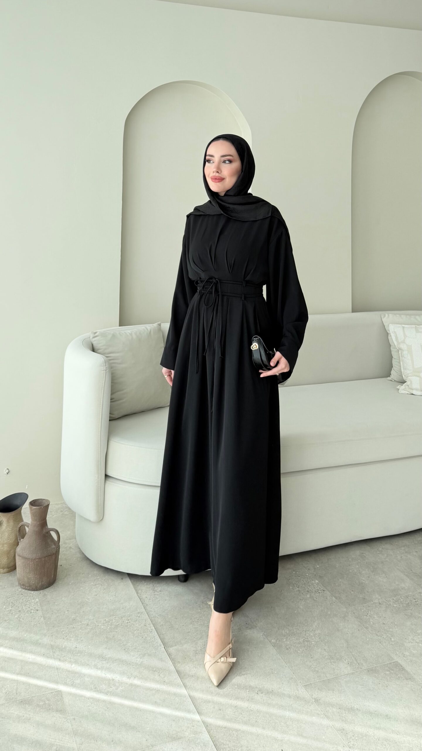 image_1950-2745.jpg Elvis Bağlamalı Elbise - Siyah - Görsel 1