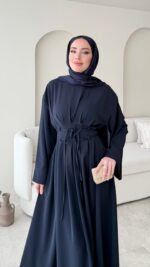 Elvis Bağlamalı Elbise - Lacivert - Görsel 4