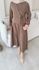 Desil Ceket Elbise - Vizon - Görsel 6