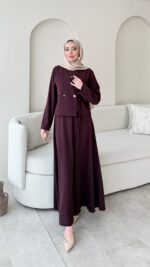 Desil Ceket Elbise - Mürdüm