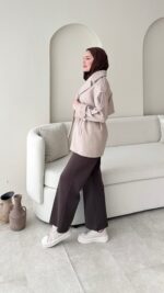 Rosi Kaşe Kaban - Vizon - Görsel 2