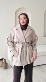 Rosi Kaşe Kaban - Vizon - Görsel 4