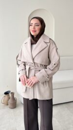 Rosi Kaşe Kaban - Vizon - Görsel 5