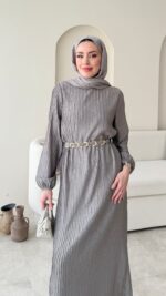 Baraa Elbise - Gri - Görsel 4