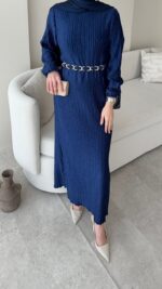 Baraa Elbise - Lacivert - Görsel 4