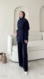 Besra Taşlı Oyşo Takım - Lacivert - Görsel 2