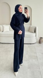 Besra Taşlı Oyşo Takım - Lacivert - Görsel 7