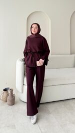 Vena Bağlamalı Oyşo Takım - Mürdüm - Görsel 2