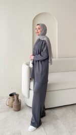 Pilya Fermuarlı Scuba Takım - Antrasit - Görsel 3