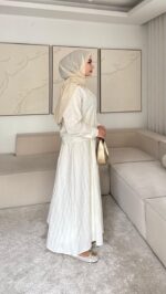 Royal Dokulu Takım - Ekru - Görsel 5