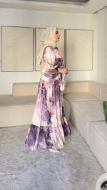 Diyar Elbise - Mor - Görsel 2