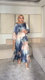 Diyar Elbise - Mavi - Görsel 5