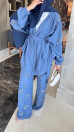 More Taşlı Takım - Mavi - Görsel 2