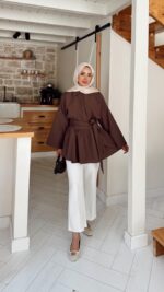 Rozi Gömlek - Kahverengi