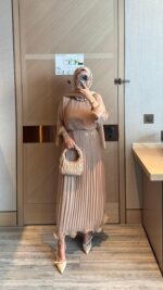 Piraye Elbise - Vizon - Görsel 4