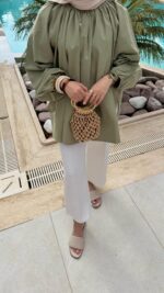 Aya Gömlek - Yeşil - Görsel 5