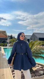 Aya Gömlek - Lacivert - Görsel 3