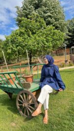 Aya Gömlek - Lacivert - Görsel 4